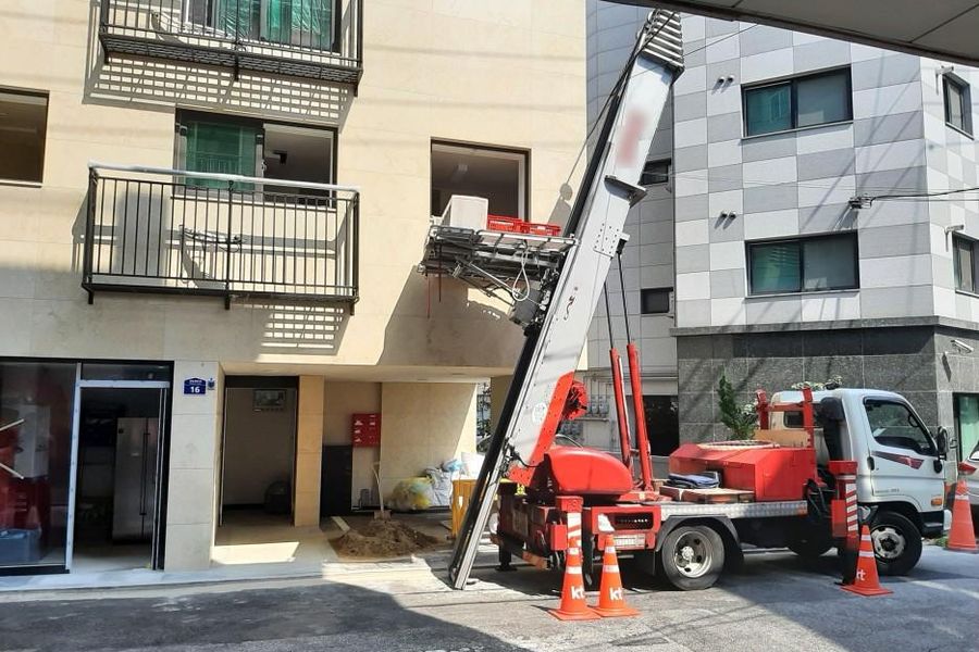 동구 작업 당일 현장